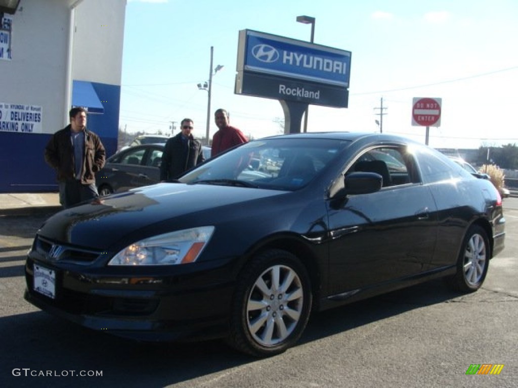 2006 Accord EX V6 Coupe - Nighthawk Black Pearl / Black photo #1