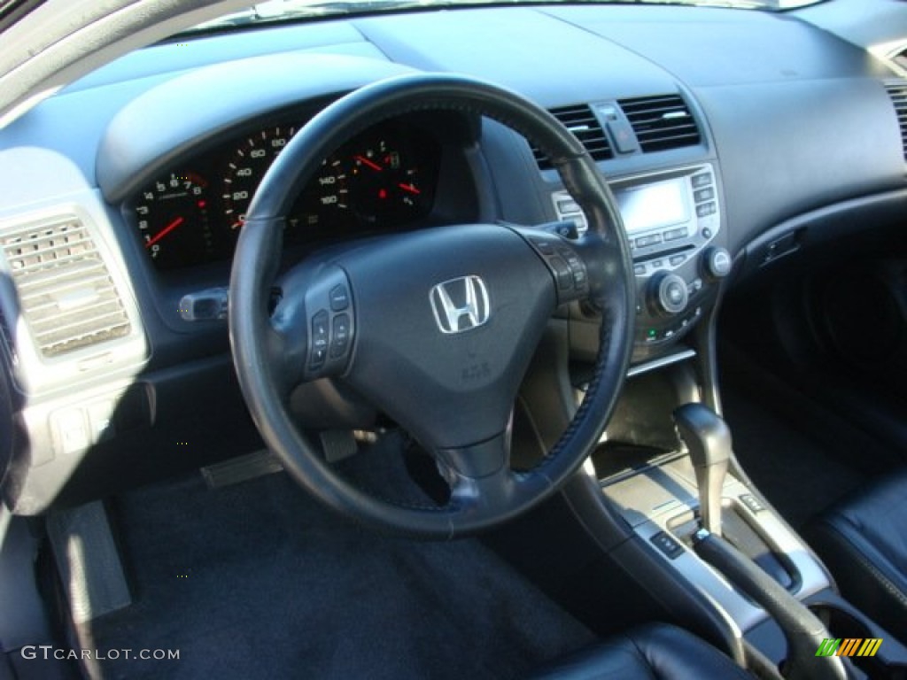 2006 Accord EX V6 Coupe - Nighthawk Black Pearl / Black photo #9
