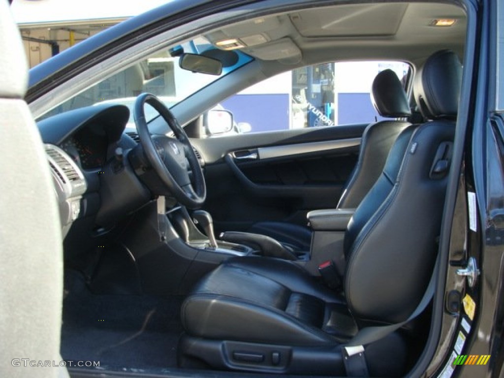 2006 Accord EX V6 Coupe - Nighthawk Black Pearl / Black photo #10