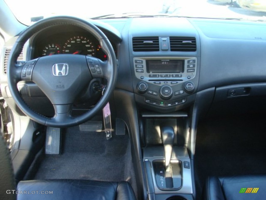 2006 Accord EX V6 Coupe - Nighthawk Black Pearl / Black photo #12