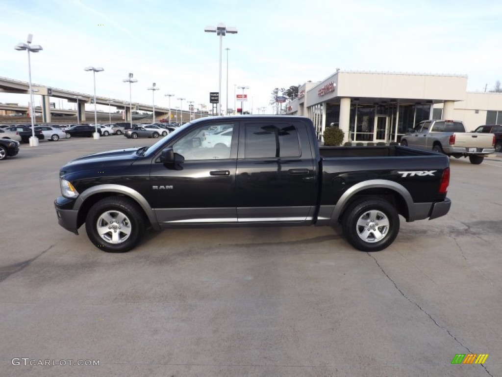 2009 Ram 1500 TRX Crew Cab - Brilliant Black Crystal Pearl / Dark Slate/Medium Graystone photo #2