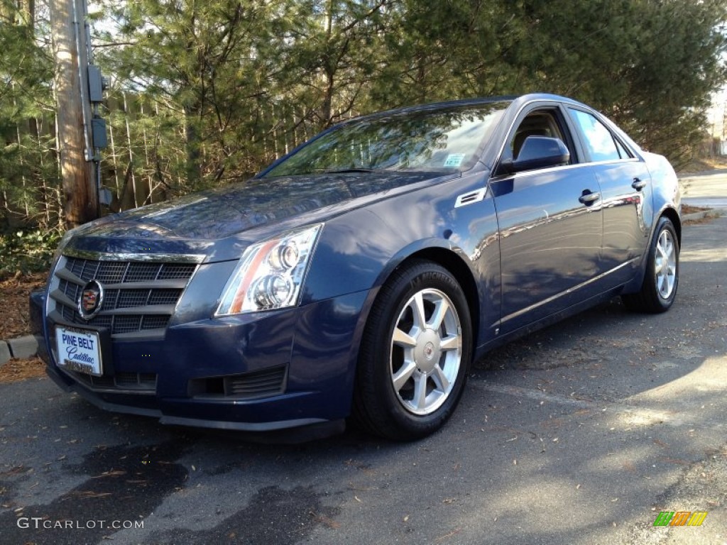 2009 CTS Sedan - Blue Diamond Tri-Coat / Cashmere/Cocoa photo #1