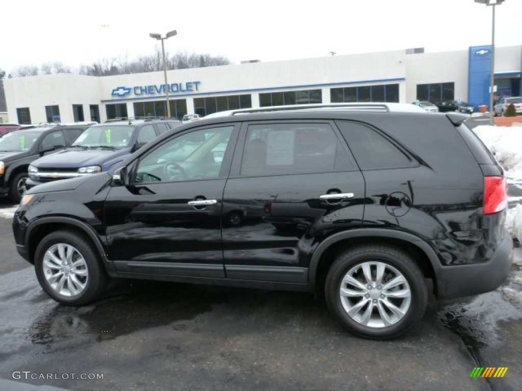 2011 Sorento EX - Ebony Black / Beige photo #4