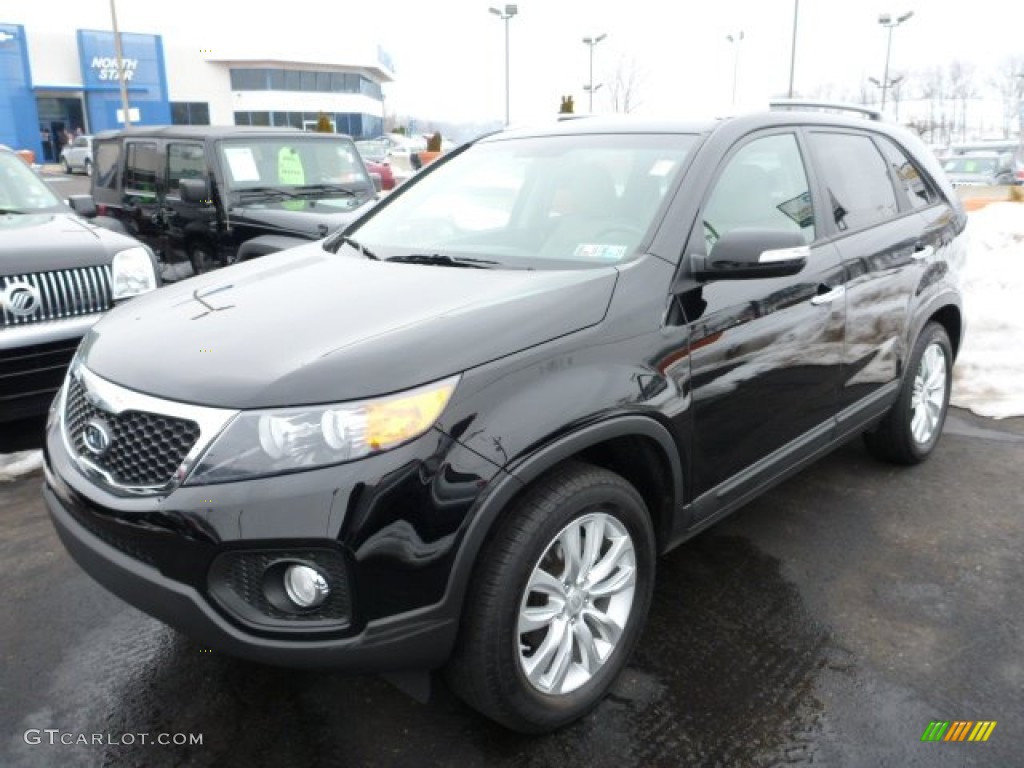 2011 Sorento EX - Ebony Black / Beige photo #5