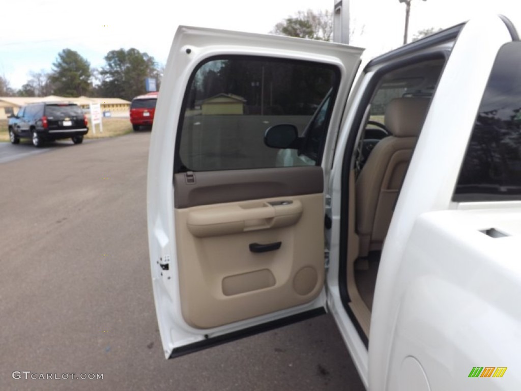 2013 Silverado 1500 LT Crew Cab - White Diamond Tricoat / Light Cashmere/Dark Cashmere photo #17