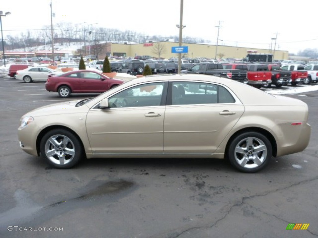 2008 Malibu LT Sedan - Sandstone Metallic / Cocoa/Cashmere Beige photo #6