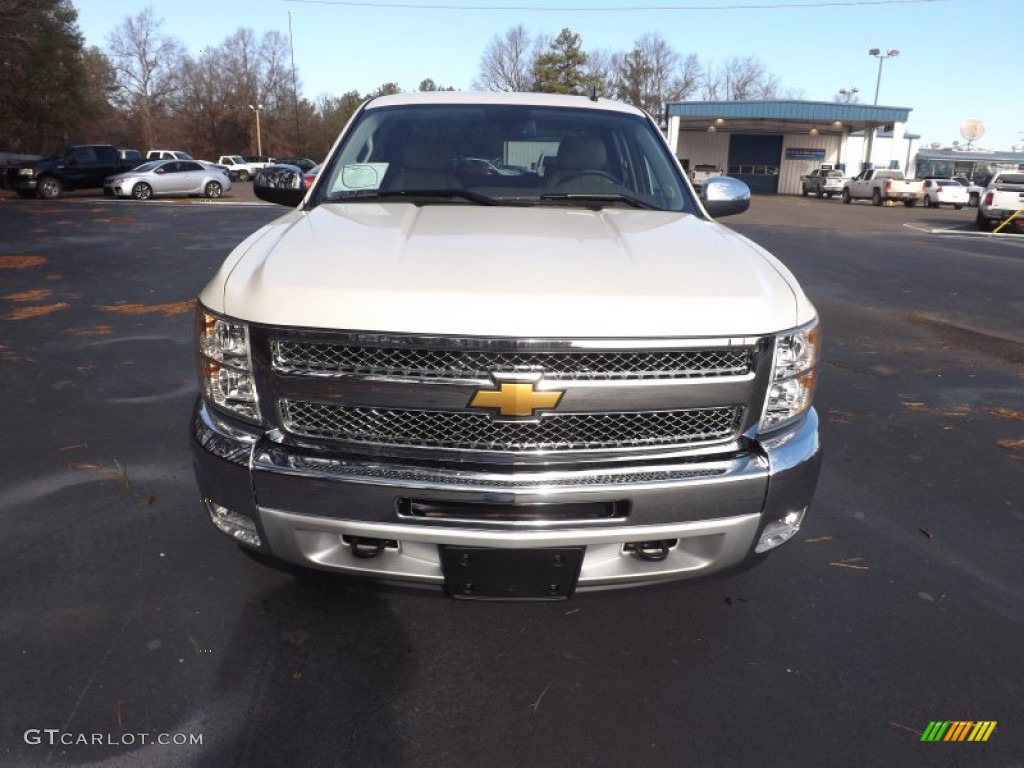 2013 Silverado 1500 LT Crew Cab 4x4 - White Diamond Tricoat / Light Cashmere/Dark Cashmere photo #8