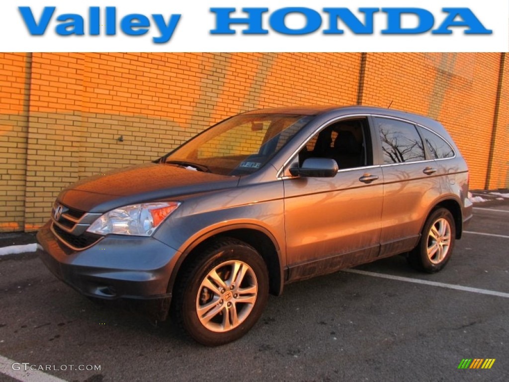 2010 CR-V EX-L AWD - Urban Titanium Metallic / Black photo #1