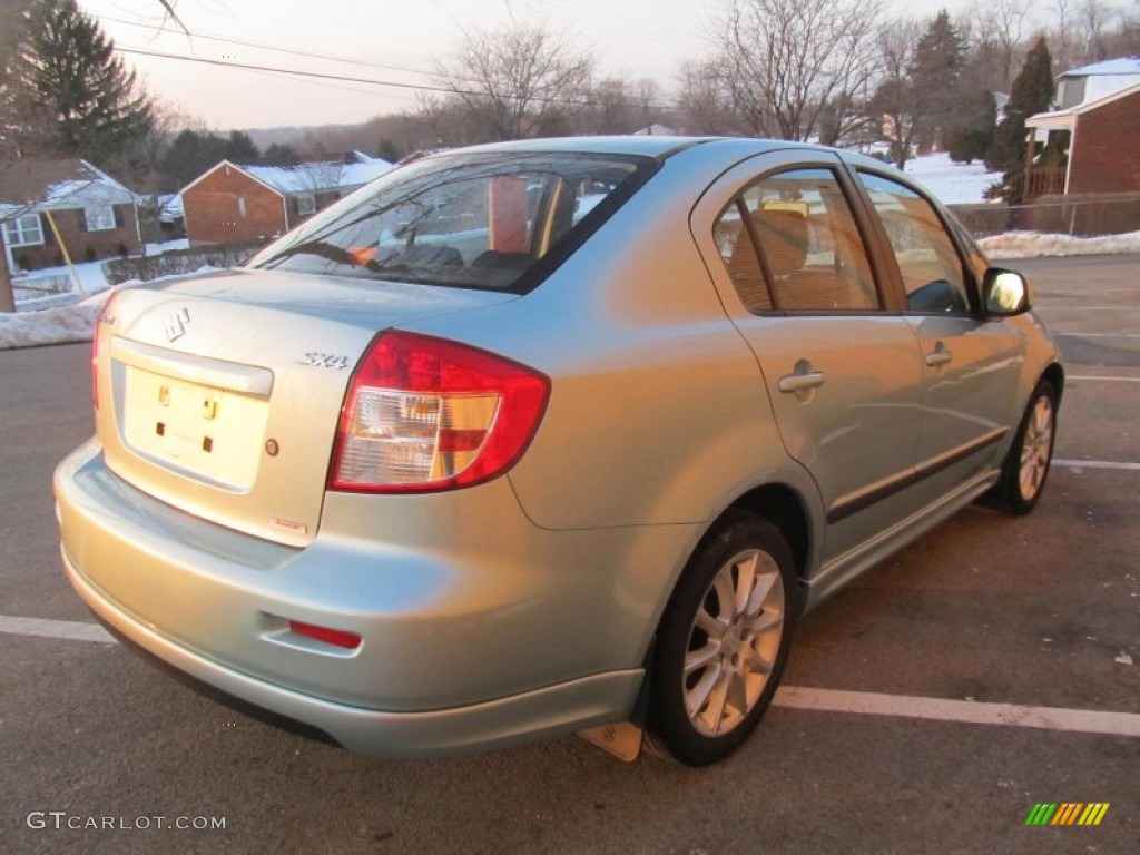 2009 SX4 Touring Sport Sedan - Vapor Blue Metallic / Black photo #4