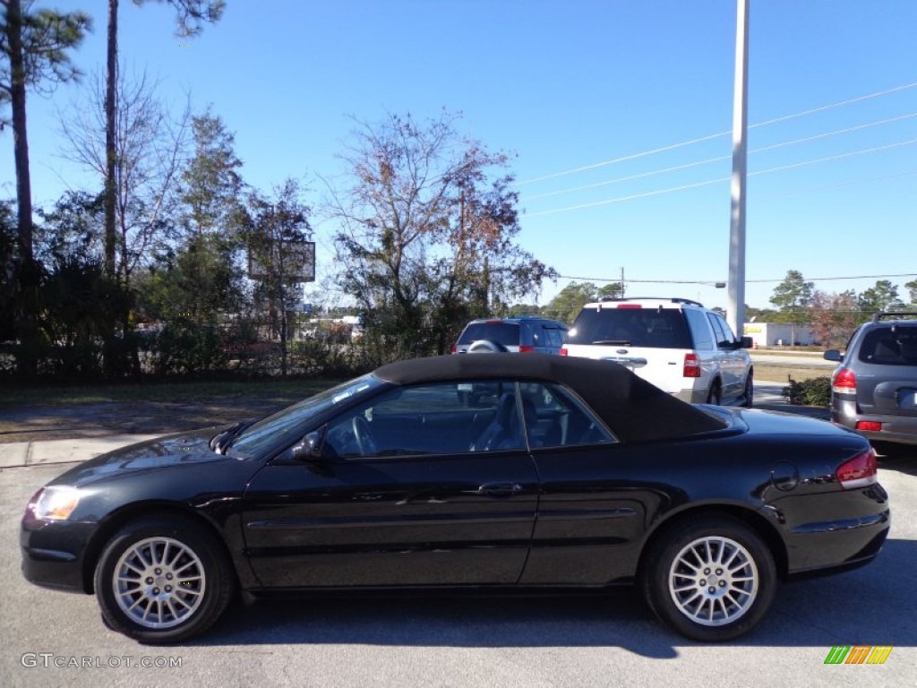2006 Sebring Touring Convertible - Brilliant Black / Dark Slate Gray photo #2