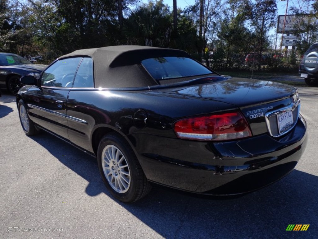 2006 Sebring Touring Convertible - Brilliant Black / Dark Slate Gray photo #3