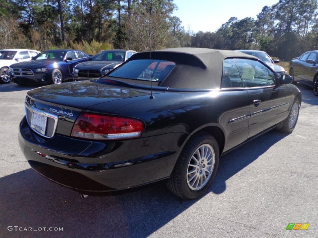 2006 Sebring Touring Convertible - Brilliant Black / Dark Slate Gray photo #8