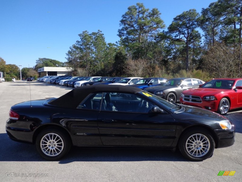 2006 Sebring Touring Convertible - Brilliant Black / Dark Slate Gray photo #9