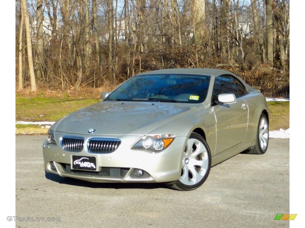 2005 6 Series 645i Convertible - Mineral Silver Metallic / Black photo #12