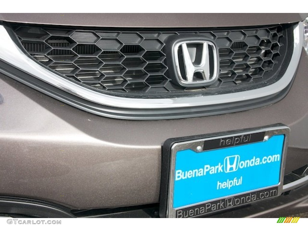 2013 Civic LX Sedan - Urban Titanium Metallic / Gray photo #6