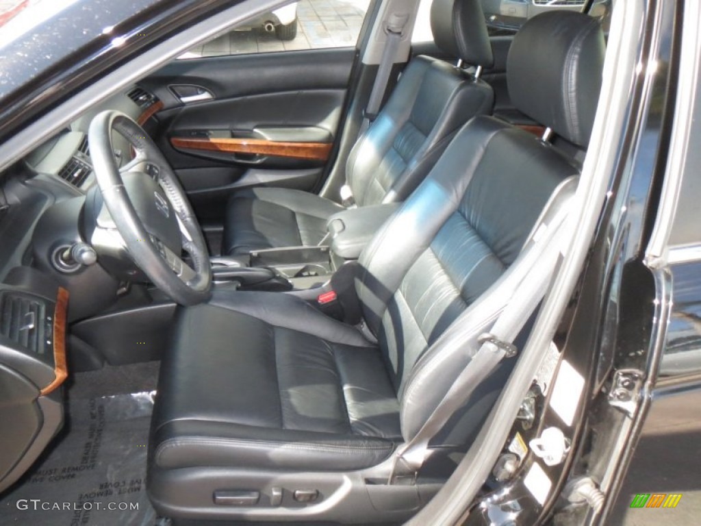 Black Interior 2011 Honda Accord EX-L V6 Sedan Photo #75582617
