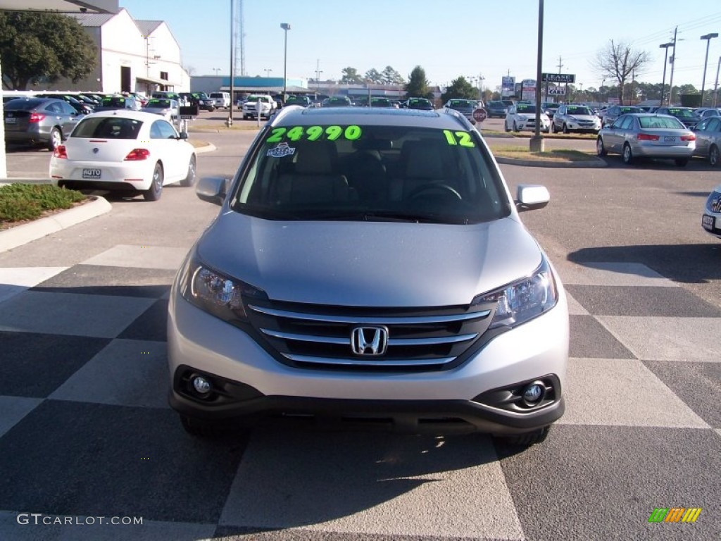 2012 CR-V EX-L - Alabaster Silver Metallic / Gray photo #2