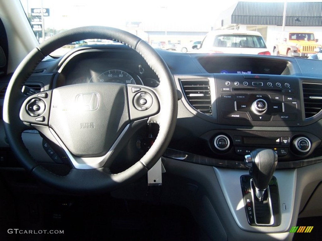 2012 CR-V EX-L - Alabaster Silver Metallic / Gray photo #10