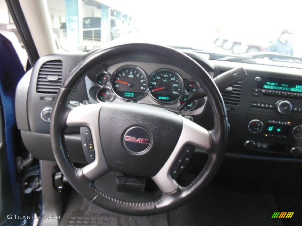 2008 Sierra 1500 SLE Extended Cab 4x4 - Midnight Blue Metallic / Ebony photo #18