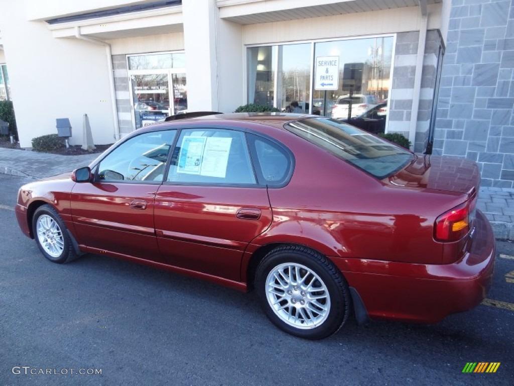 2003 Legacy L Sedan - Regatta Red Pearl / Gray photo #4