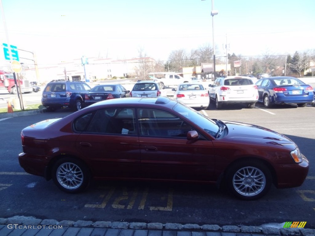 2003 Legacy L Sedan - Regatta Red Pearl / Gray photo #9