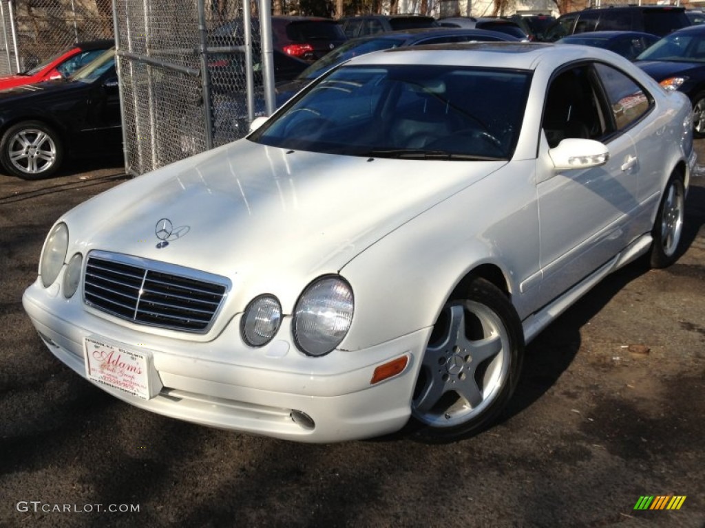 2002 CLK 430 Coupe - Alabaster White / Charcoal photo #1