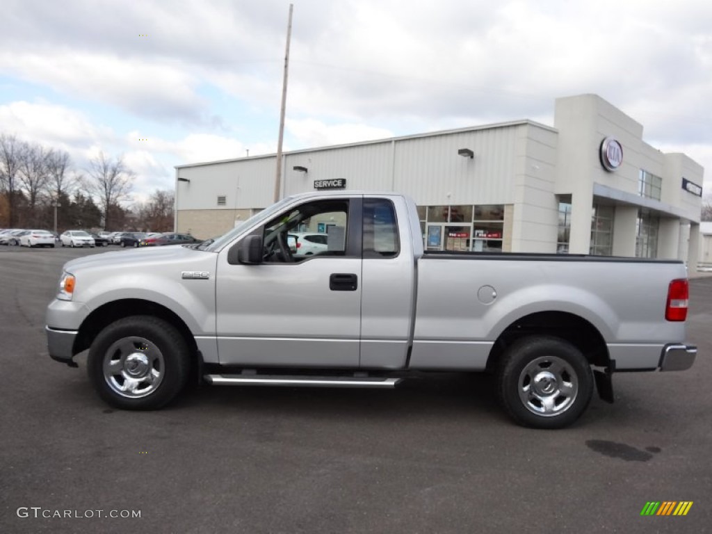 2005 F150 XLT Regular Cab - Silver Metallic / Medium Flint/Dark Flint Grey photo #9