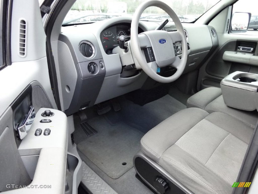 2005 F150 XLT Regular Cab - Silver Metallic / Medium Flint/Dark Flint Grey photo #11