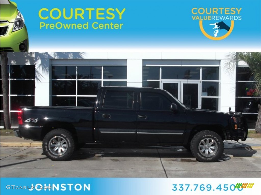 2004 Silverado 1500 LS Crew Cab 4x4 - Black / Tan photo #1