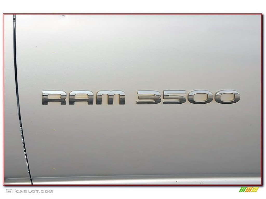2004 Ram 3500 SLT Quad Cab 4x4 Dually - Bright Silver Metallic / Dark Slate Gray photo #3