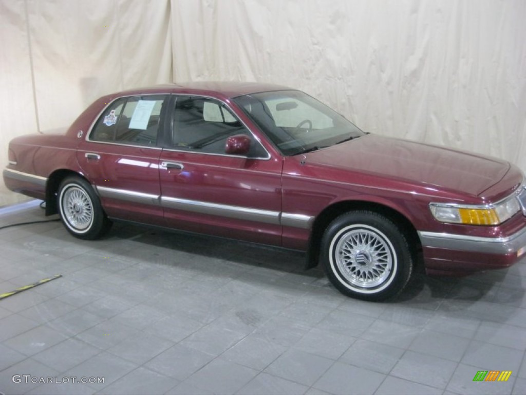 1992 Grand Marquis LS - Medium Red / Black photo #8