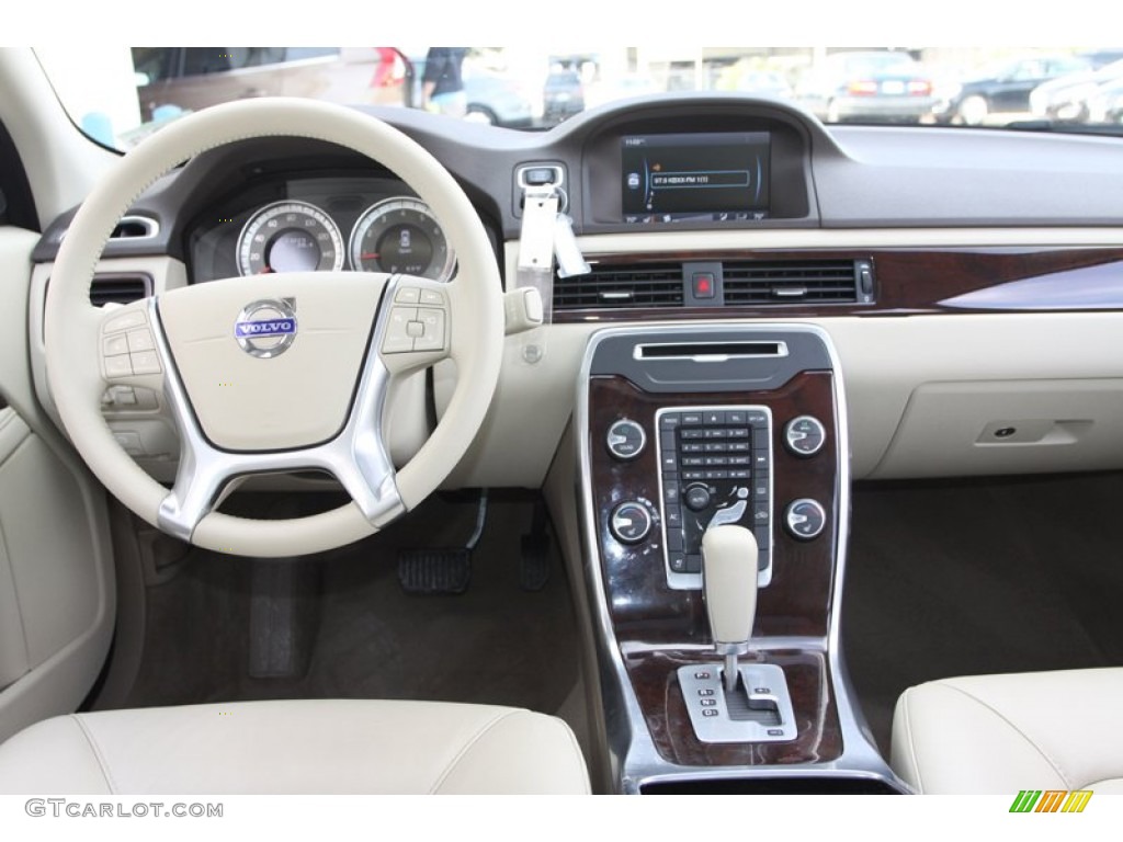 2012 Volvo S80 3.2 Sandstone Beige Dashboard Photo #75597686