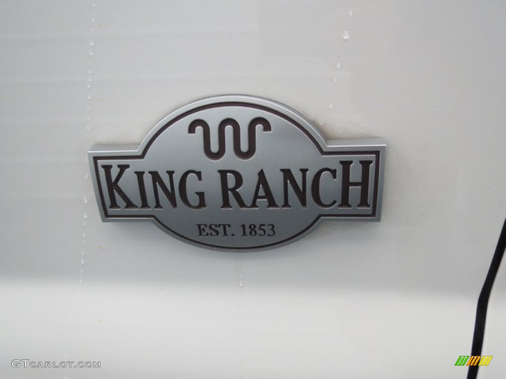2012 F250 Super Duty King Ranch Crew Cab 4x4 - Oxford White / Chaparral Leather photo #15