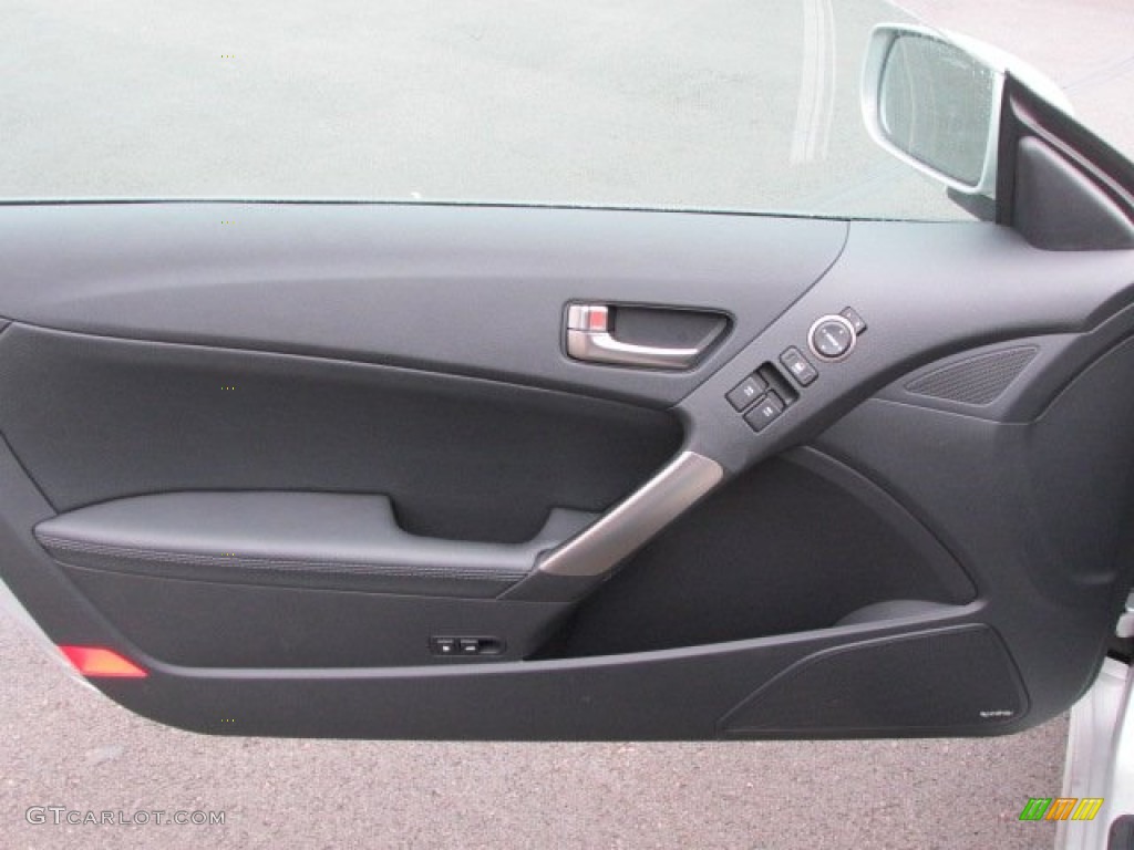 2013 Hyundai Genesis Coupe 3.8 Grand Touring Black Leather Door Panel Photo #75599273