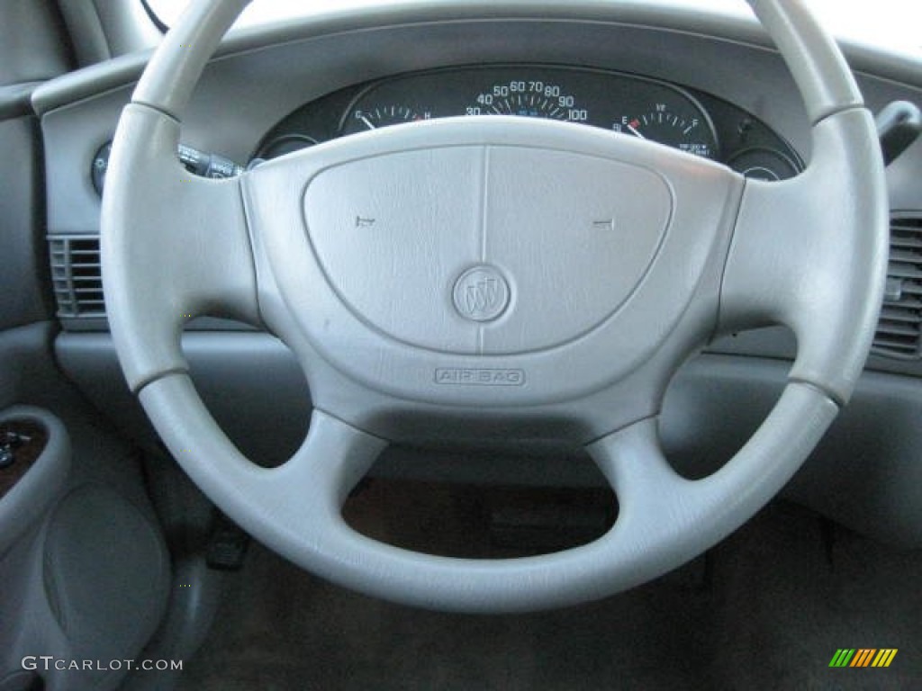 2004 Buick Century Standard Medium Gray Steering Wheel Photo #75599557