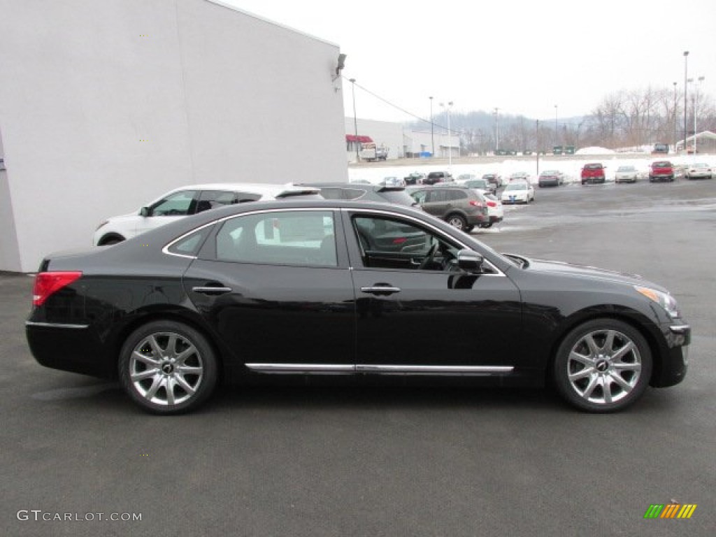 Black Noir Pearl 2013 Hyundai Equus Signature Exterior Photo #75600338