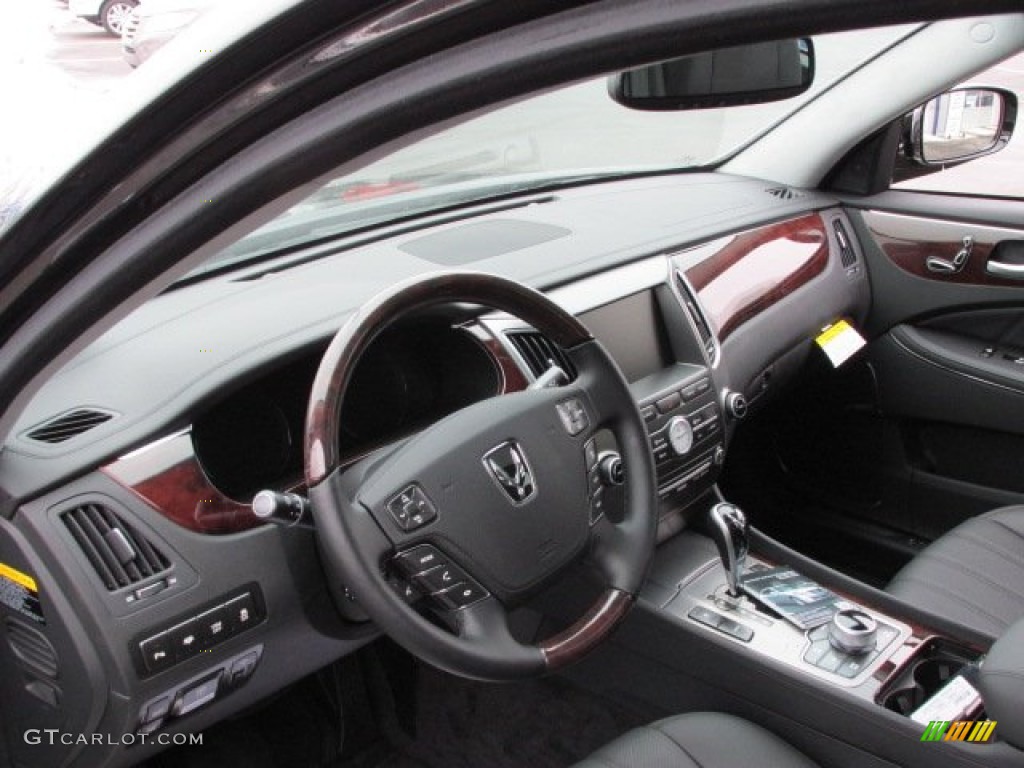 2013 Hyundai Equus Signature Jet Black Dashboard Photo #75600386