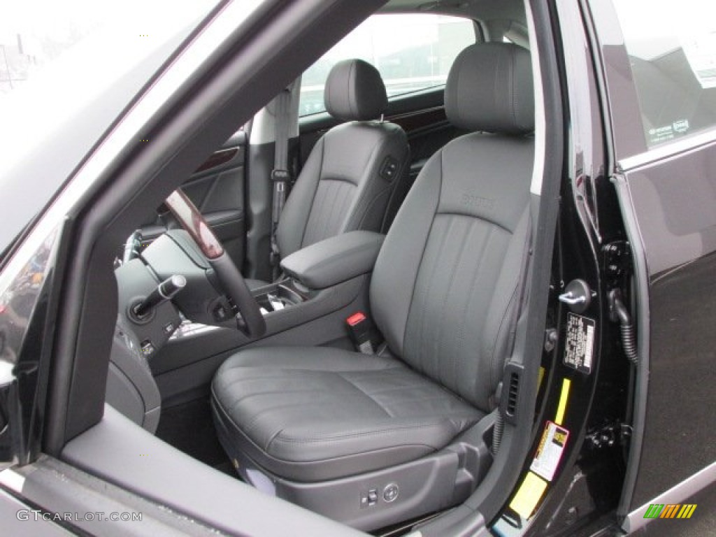 Jet Black Interior 2013 Hyundai Equus Signature Photo #75600416
