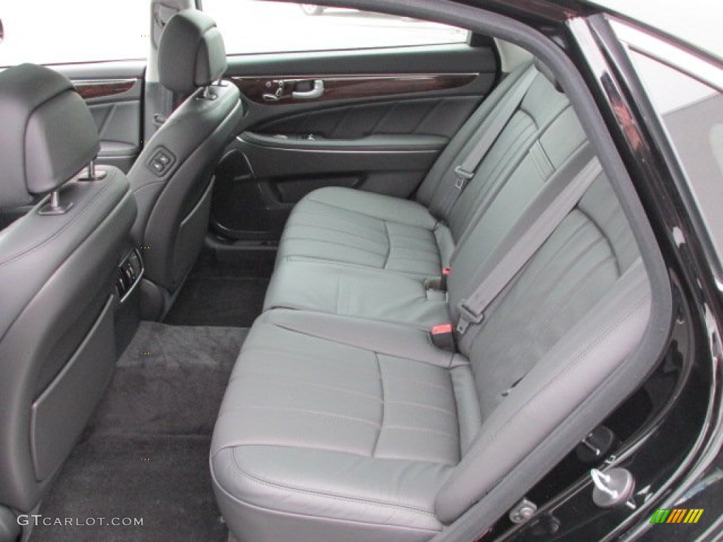 Jet Black Interior 2013 Hyundai Equus Signature Photo #75600533