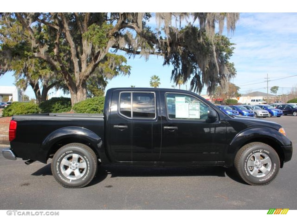 2012 Frontier SV Crew Cab - Super Black / Steel photo #3