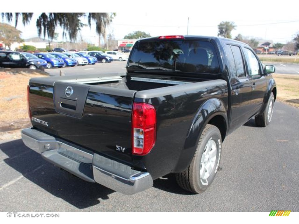 2012 Frontier SV Crew Cab - Super Black / Steel photo #4
