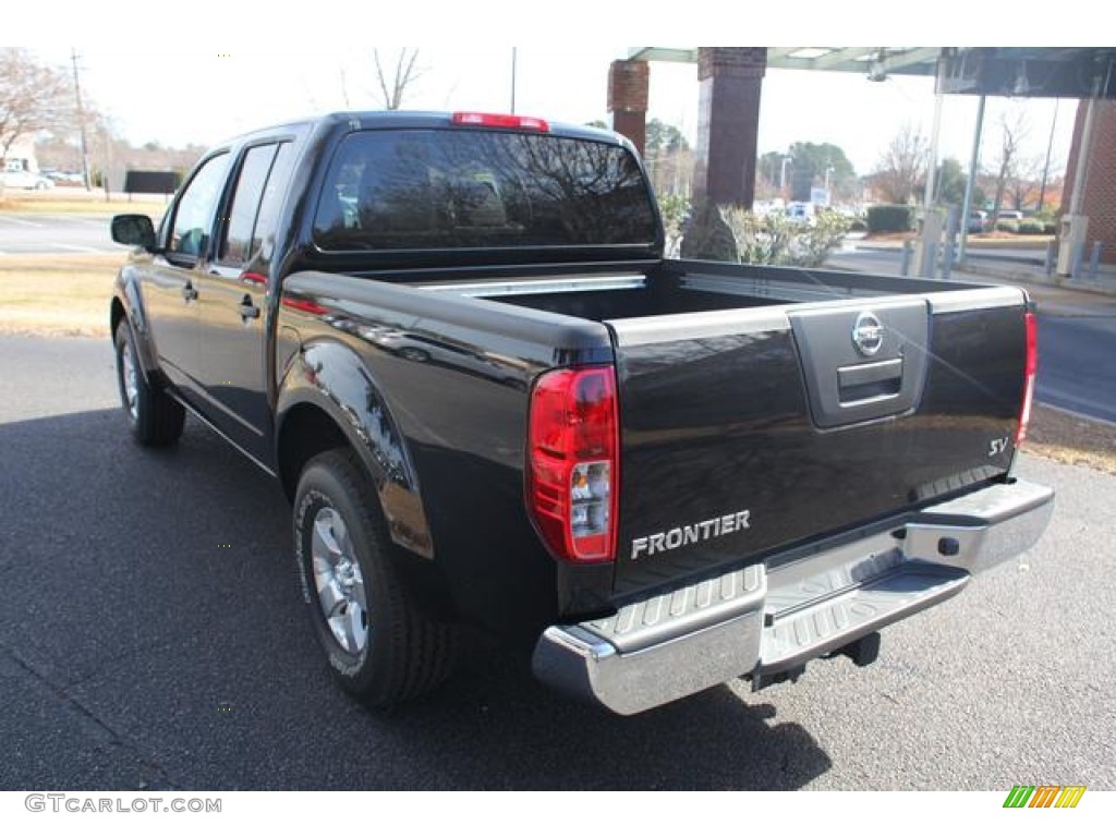 2012 Frontier SV Crew Cab - Super Black / Steel photo #7