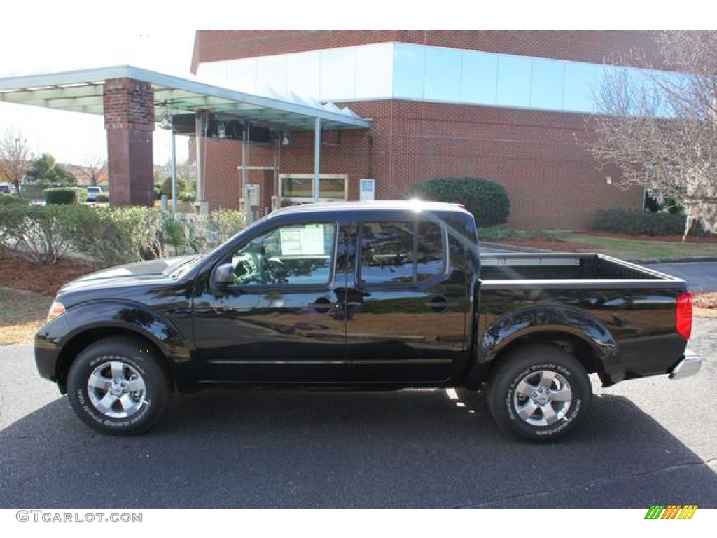 2012 Frontier SV Crew Cab - Super Black / Steel photo #8