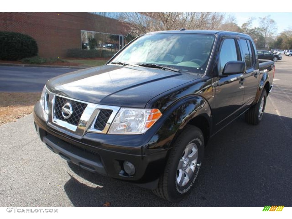 2012 Frontier SV Crew Cab - Super Black / Steel photo #9