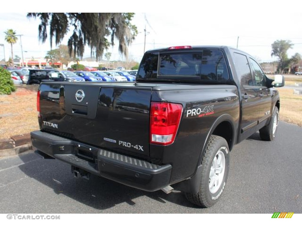 Galaxy Black 2012 Nissan Titan Pro-4X Crew Cab 4x4 Exterior Photo #75602912