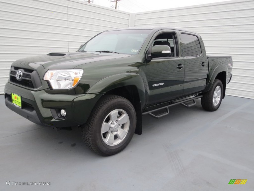 2013 Tacoma V6 TRD Sport Double Cab 4x4 - Spruce Green Mica / Graphite photo #15