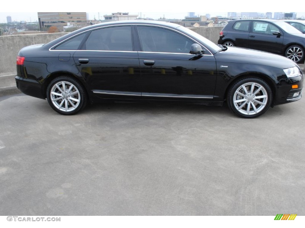 2010 A6 3.0 TFSI quattro Sedan - Brilliant Black / Light Gray photo #12