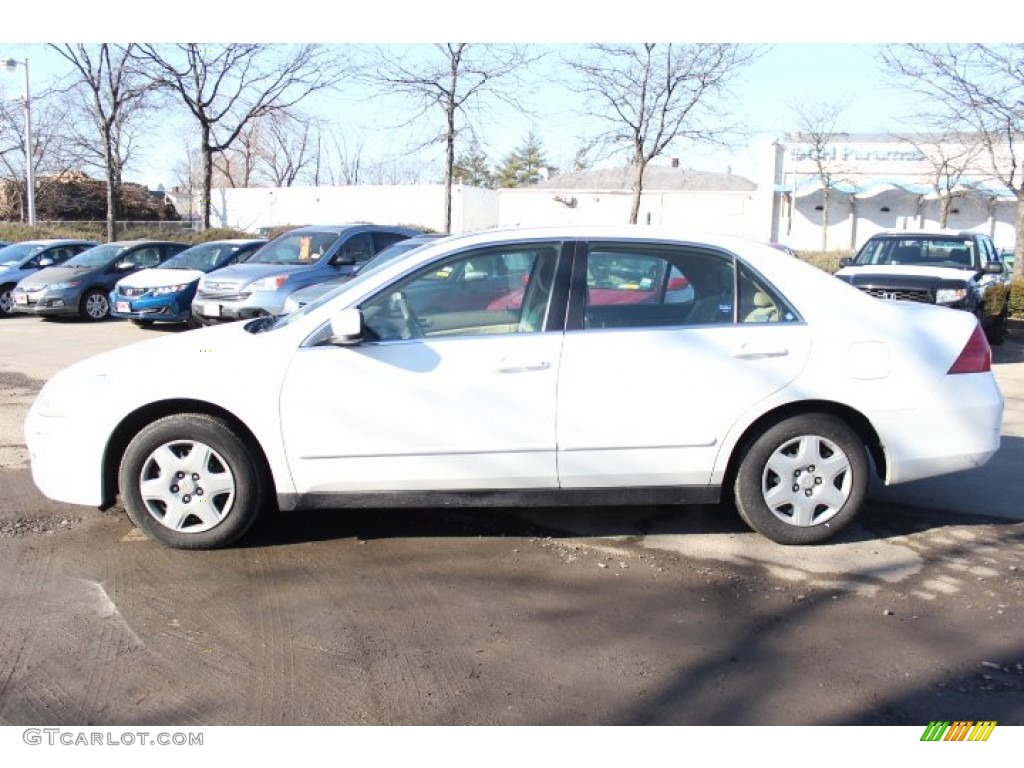 2006 Accord LX Sedan - Taffeta White / Ivory photo #8