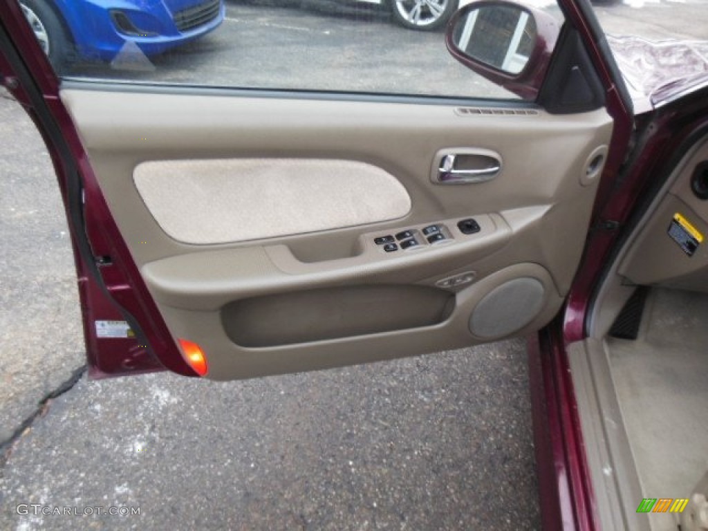 2005 Sonata GL - Ruby Red / Beige photo #12
