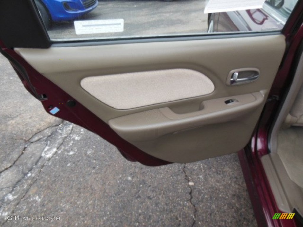 2005 Sonata GL - Ruby Red / Beige photo #14